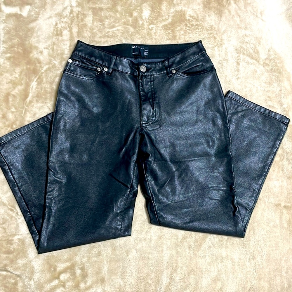 ASOS designs Faux Leather Pants Size 6 Black